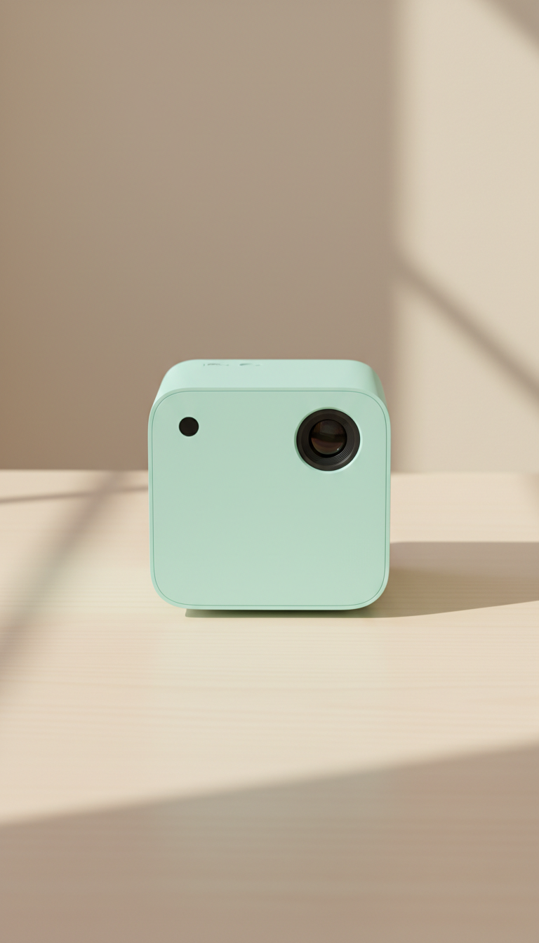 Pastel Mint Mini LED Projector
