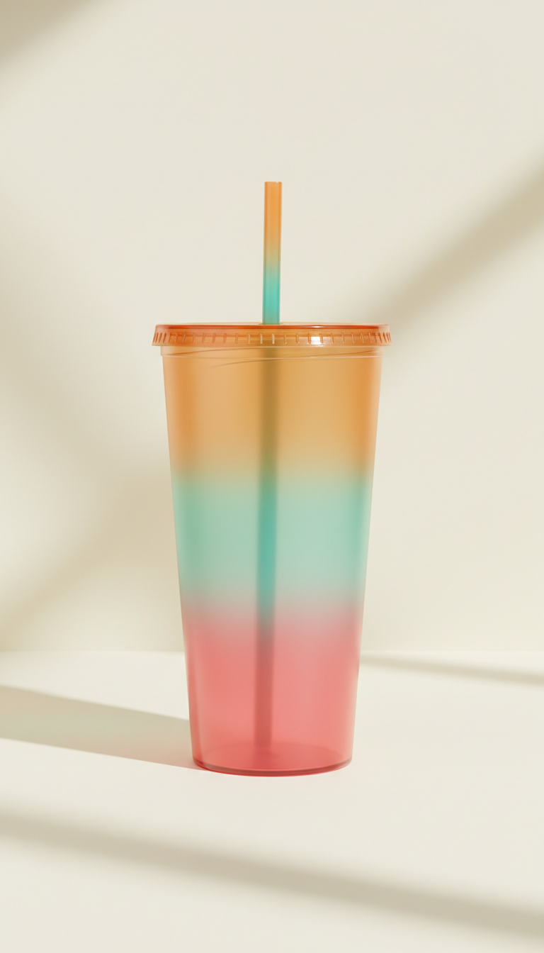 Color-Changing Reusable Tumbler